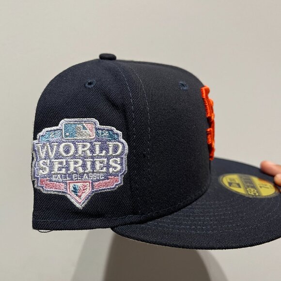 San Francisco Giants MLB NE World Series 2012 Dark Blue Fitted Hat - New - Picture 2 of 5